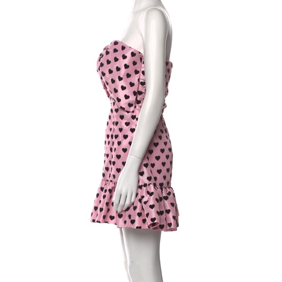 Love shack fancy pink and black dress with hearts - Picture 3 of 4